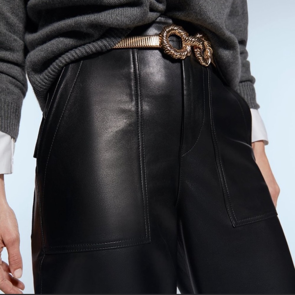 ZARA GOLD METAL STRETCH BELT